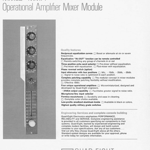 QEE | MM-71 Spec Sheet