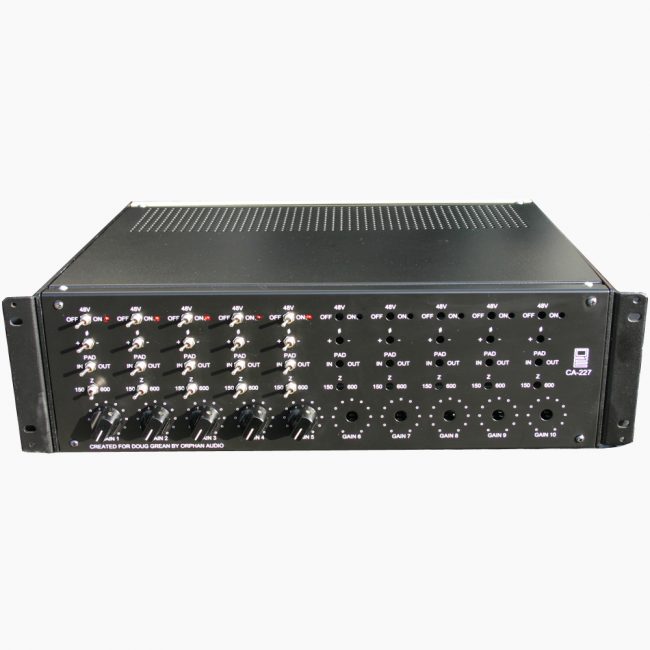 QEE | MP227 Custom 10 Channel Preamp Rack (Doug Grean)